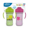 image:imageDr Browns Milestones Insulated Sippy Cup with Straw and Handles SpillProof Tumbler with Lid 2Pack Blue amp Green 10 oz300 mL BPA Free 12mGreen  Purple