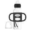 image:imageDr Browns Milestones Narrow Sippy Spout Bottle with 100 Silicone EasyGrip Handles and Soft Sippy Spout 8oz250mL Gray 1Pack 6m1 Pack  Black