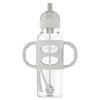 image:imageDr Browns Milestones Narrow Sippy Straw Bottle SpillProof with 100 Silicone Handles and Weighted Straw 8 oz250 mL Gray 6mGray