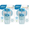 image:imageDr Browns Milestones Straw to 360 Convertible Toddler Training Cup Set with Interchangeable Silicone Straw and 360 Degree Cup Lids Blue Ocean 10 oz300 mL BPAFree 9m 2Pack 
