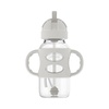 image:imageDr Browns Milestones WideNeck Sippy Straw Bottle with 100 Silicone Handles and Weighted Straw 9 oz270 mL Blue 6m1Pack  Gray