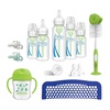image:imageDr Browns Natural Flow AntiColic Options First Year Feeding Set with Newborn Baby Bottles Soft Spout Transition Cup Bottle Cleaning Brush amp 100 Silicone HappyPaci Pacifier 0m19 Piece  First Year Feeding Set