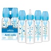 image:imageDr Browns Natural Flow AntiColic Options Narrow Baby Bottle Blue Nature 8 oz250 mL with Level 1 Slow Flow Nipples 0m 4 PackBlue Nature  8 oz  4 Pack