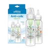 image:imageDr Browns Natural Flow AntiColic Options Narrow Baby Bottle Frog and Pig 8 oz250 mL with Level 1 Slow Flow Nipple BPAFree 0m 2Pack2Pack  Pig  Frog