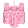 image:imageDr Browns Natural Flow AntiColic OptionsNarrow 8oz250mL Baby Bottle  Lovey Gift Set with Level 1 Slow Flow Nipples Pink4 oz  Pink