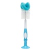 image:imageDr Browns Reusable Sponge Baby Bottle Cleaning Brush Set with Suction Cup Stand Scrubber and Nipple Cleaner Blue 3PackBlue Bottle Brush