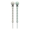 image:imageDr Browns Silicone Pacifier Clips Universal Fit Strap for Pacifiers GreenGray BPA Free 018 Months 2Pack