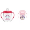 image:imageDr Browns Transition Sippy Cup with Soft Spout  Pink  6oz  6m amp Milestones Cheers 360 Cup Spoutless Transition Cup with Handles for Easy Grip and LeakFree Learning Pink Safari 7 oz200 mL