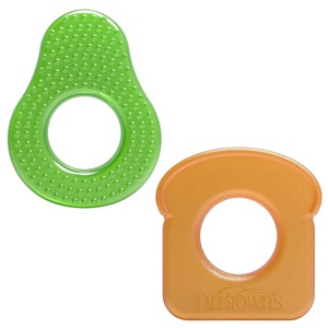 image:imageDr Browns AquaCool WaterFilled Teether Cooling Baby Teether Toy for Sore Gums Green Cactus BPAFree 3m 4PackAvocado Toast