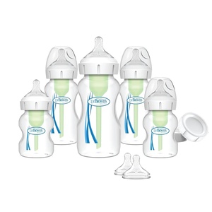 image:imageDr Browns Breastfeeding Baby Bottles Options WideNeck Breast to Bottle Feeding SetNewborn Feeding Set