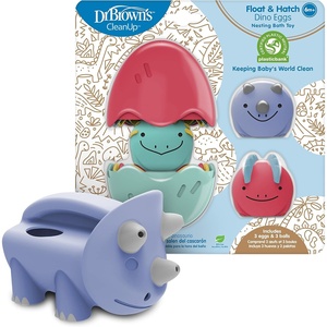 image:imageDr Browns CleanUp Float amp Hatch Dino Eggs MultiUse Interactive Bath and Pool Toy for Toddlers 6m BPA Free Packaging May VaryDino Hatch Eggs With Pour  Roar Watering Can