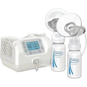 image:imageDr Browns Customflow Hospital Strength Double Electric Breast Pump with Adjustable Settings Includes Breast Milk Collection Bottles Flanges amp Other Pumping EssentialsBreast Pump Gift Set