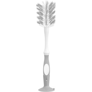 image:imageDr Browns Deluxe Bottle Brush for Cleaning Baby Bottles Nipples and Sippy Cups with Suction Cup Stand and Vent Brush BPAFree Blue 1Pack Packaging and Color May Vary1Pack Gray
