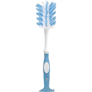 image:imageDr Browns Deluxe Bottle Brush for Cleaning Baby Bottles Nipples and Sippy Cups with Suction Cup Stand and Vent Brush BPAFree Blue 1Pack Packaging and Color May Vary1Pack Blue