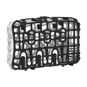 image:imageDr Browns Dishwasher Basket for Small Baby Bottle Parts Pacifiers and Accessories Clean Store and Organize Newborn Essentials BPA Free Black