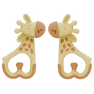 image:imageDr Browns Learning Loop Silicone Ring Teether Fox  3mGiraffe Textured Teether  Value Pack