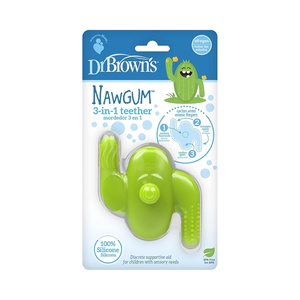 image:imageDr Browns Learning Loop Silicone Ring Teether Fox  3mNawgum 3in1