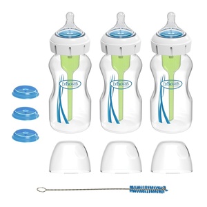 image:imageDr Browns Medical Specialty Feeding System WideNeck Baby Bottles Oral Feeding Solution for Preemies amp Infants with Cleft Lip amp Feeding Challenges 9 oz270 mL 0m  3Pack