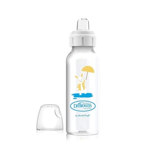 image:imageDr Browns Milestones Narrow Sippy Bottle 100 Silicone Soft Sippy Spout 8oz250mL 6m Lion1 Pack  Bunny