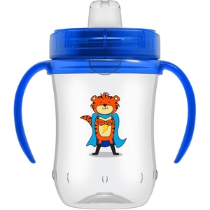 image:imageDr Browns Milestones Soft Spout Sippy Cup with Handles BPAFree Pink Bunny HeroBlue Tiger Hero