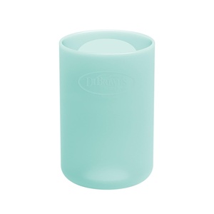 image:imageDr Browns Options Narrow Glass Bottle Sleeve 100 Silicone Blue BPAFree 8 oz 1PackMint
