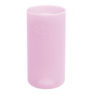 image:imageDr Browns Options Narrow Glass Bottle Sleeve 100 Silicone Blue BPAFree 8 oz 1PackPink  8 oz  1Pack