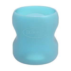 image:imageDr Browns Options WideNeck Glass Bottle Sleeve 100 Silicone Pink BPAFree 5 oz 1PackBlue  5oz