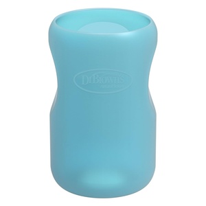 image:imageDr Browns Options WideNeck Glass Bottle Sleeve 100 Silicone Pink BPAFree 5 oz 1PackBlue  9oz