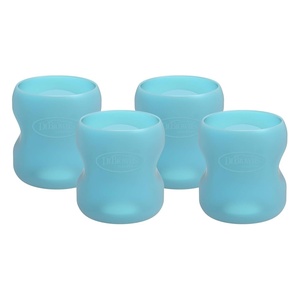 image:imageDr Browns Options WideNeck Glass Bottle Sleeve 100 Silicone Pink BPAFree 5 oz 1PackBlue Value Pack  5oz