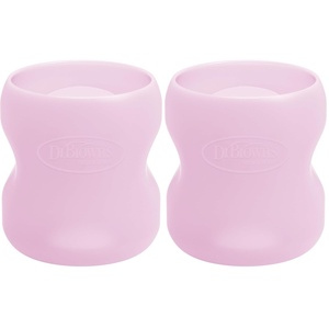 image:imageDr Browns Options WideNeck Glass Bottle Sleeve 100 Silicone Pink BPAFree 5 oz 1PackPink  5 oz  2Pack