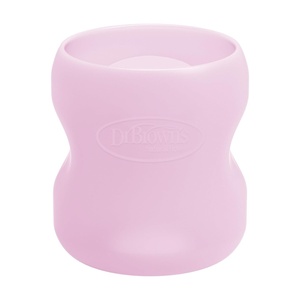 image:imageDr Browns Options WideNeck Glass Bottle Sleeve 100 Silicone Pink BPAFree 5 oz 1PackPink  5oz