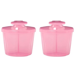 image:imageDr Browns Travel Formula Dispenser with Lid BPA Free  Pink  Holds 27oz2Pack  Pink