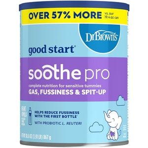 image:imageGood Start  Dr Browns Soothe Pro Baby Formula Powder for Sensitive Tummies Gas Fussiness and SpitUp Infant Formula with Probiotics DHA NonGMO 306 Ounce306 Ounce Pack of 1