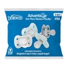 image:imageDr Browns Advantage OnePiece Silicone Baby Pacifier Fully Symmetrical Soother BlueGrayLightBlue 06M BPAFree 4Pack