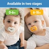 image:imageDr Browns Advantage OnePiece Silicone Baby Pacifier Fully Symmetrical Soother EcruGrayGreen 06M BPAFree 4Pack