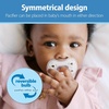 image:imageDr Browns Advantage OnePiece Silicone Baby Pacifier Fully Symmetrical Soother EcruGrayGreen 06M BPAFree 4Pack
