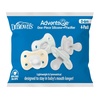 image:imageDr Browns Advantage OnePiece Silicone Baby Pacifier Fully Symmetrical Soother EcruGrayGreen 06M BPAFree 4Pack
