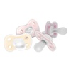 image:imageDr Browns Advantage OnePiece Silicone Baby Pacifier Fully Symmetrical Soother EcruLightPinkPink 06M BPAFree 4Pack