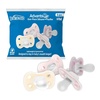 image:imageDr Browns Advantage OnePiece Silicone Baby Pacifier Fully Symmetrical Soother EcruLightPinkPink 06M BPAFree 4Pack