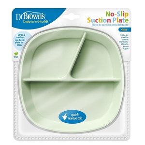 image:imageDr Browns NoSlip Suction Plate for Baby and Toddler 4m 1Pack Mint  Dr Browns Designed to Nourish NoSlip Suction Plate for Babies and Toddlers 3 Divided Sections BPAFree 4m 1Pack