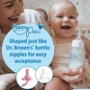 image:imageDr Browns HappyPaci 100 Silicone Baby Pacifier Contoured OnePiece Design Pink 06m BPAFree 4 PackSolid Pink
