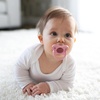 image:imageDr Browns HappyPaci 100 Silicone Baby Pacifier Contoured OnePiece Design Pink 06m BPAFree 4 PackSolid Pink