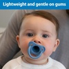 image:imageDr Browns HappyPaci 100 Silicone Baby Pacifier Contoured OnePiece Design LightBlue Blue White LightPink Pink 06m BPAFree 8Pack