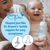 image:imageDr Browns HappyPaci 100 Silicone Baby Pacifier Contoured OnePiece Design LightBlue Blue White LightPink Pink 06m BPAFree 8Pack