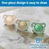 image:imageDr Browns HappyPaci 100 Silicone Baby Pacifier GrayGreenEcruLightBlueBlueWhite 06m BPAFree 8Pack