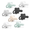 image:imageDr Browns HappyPaci 100 Silicone Baby Pacifier GrayGreenEcruGrayBlackWhite 06m BPAFree 8Pack