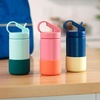 image:imageDr Browns Insulated Stainless Steel Water Bottle Straw Lid 12oz GreenPink