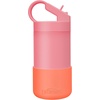 image:imageDr Browns Insulated Stainless Steel Water Bottle Straw Lid 12oz GreenPink