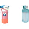 image:imageDr Browns Sport Bottle w Freezer Stick  Stainless Steel BluePink