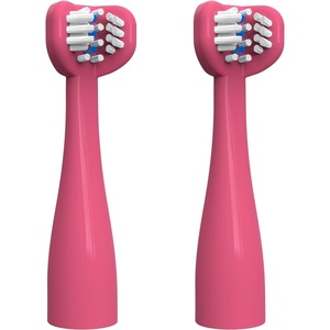 image:imageDr Browns Electric Toothbrush Toothscrubber Replacement Heads PinkPink